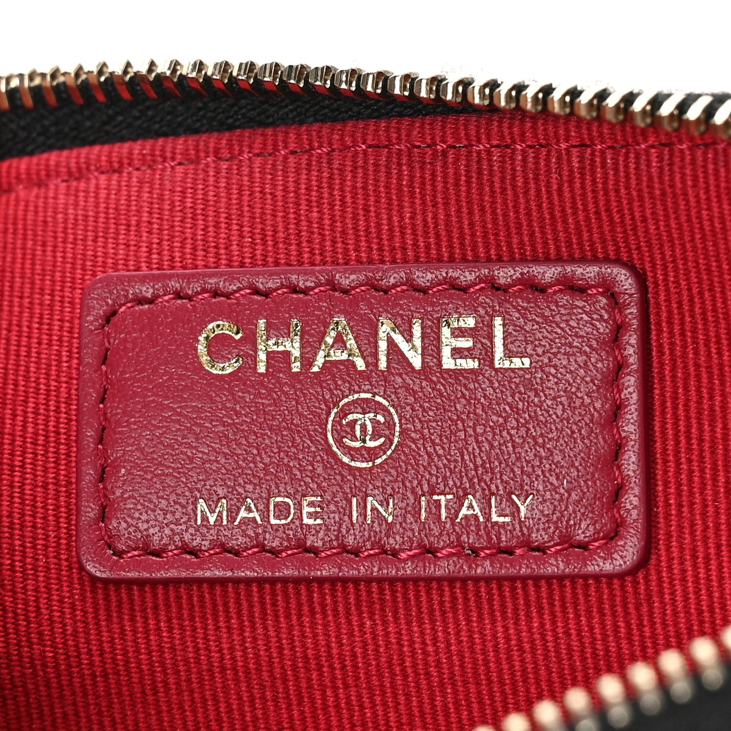 Lambskin Quilted Chanel 19 Zip Card Holder Wallet Black