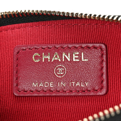 Chanel Lambskin Quilted Chanel 19 Zip Card Holder Wallet Black 6 of 10