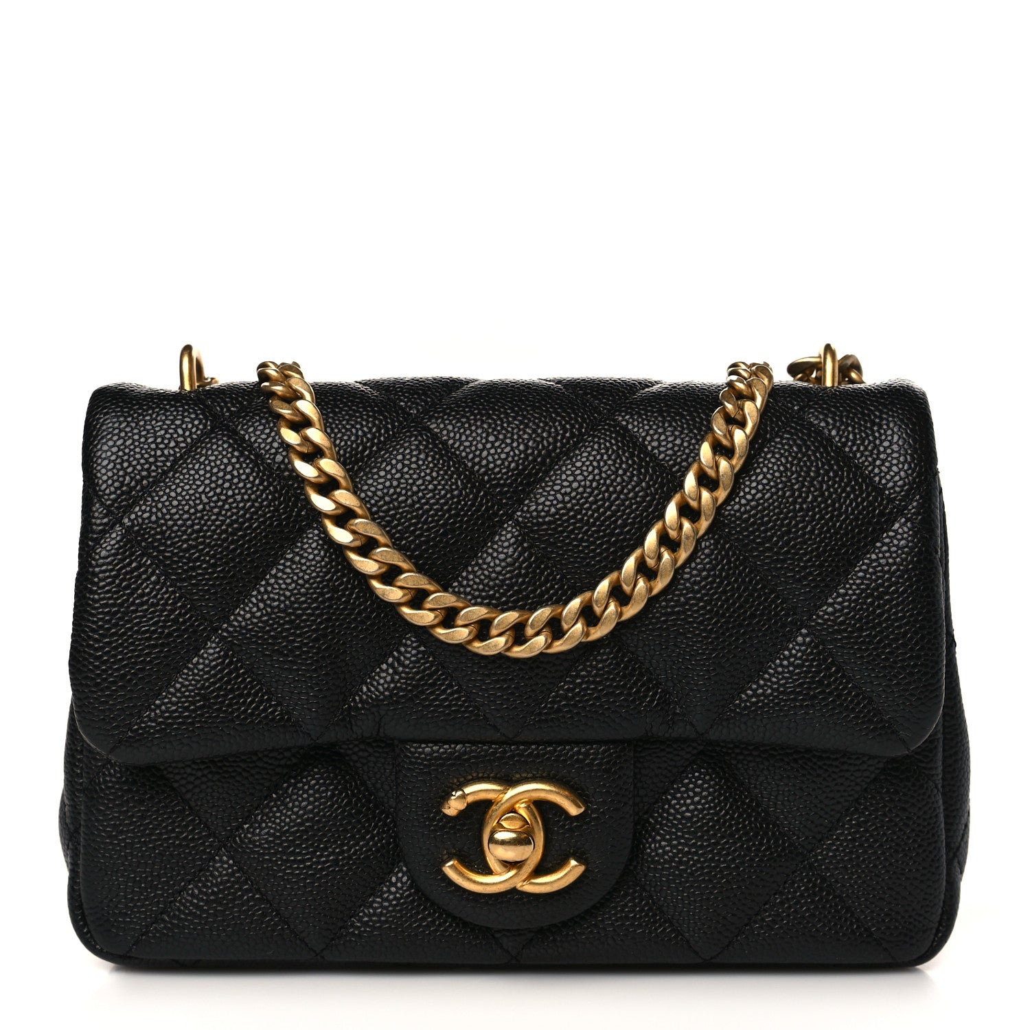 Chanel Caviar Quilted Mini Sweetheart Rectangular Flap Black 1 of 10