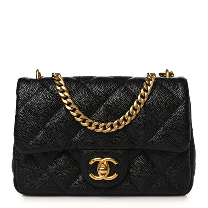 Chanel Caviar Quilted Mini Sweetheart Rectangular Flap Black 1 of 10