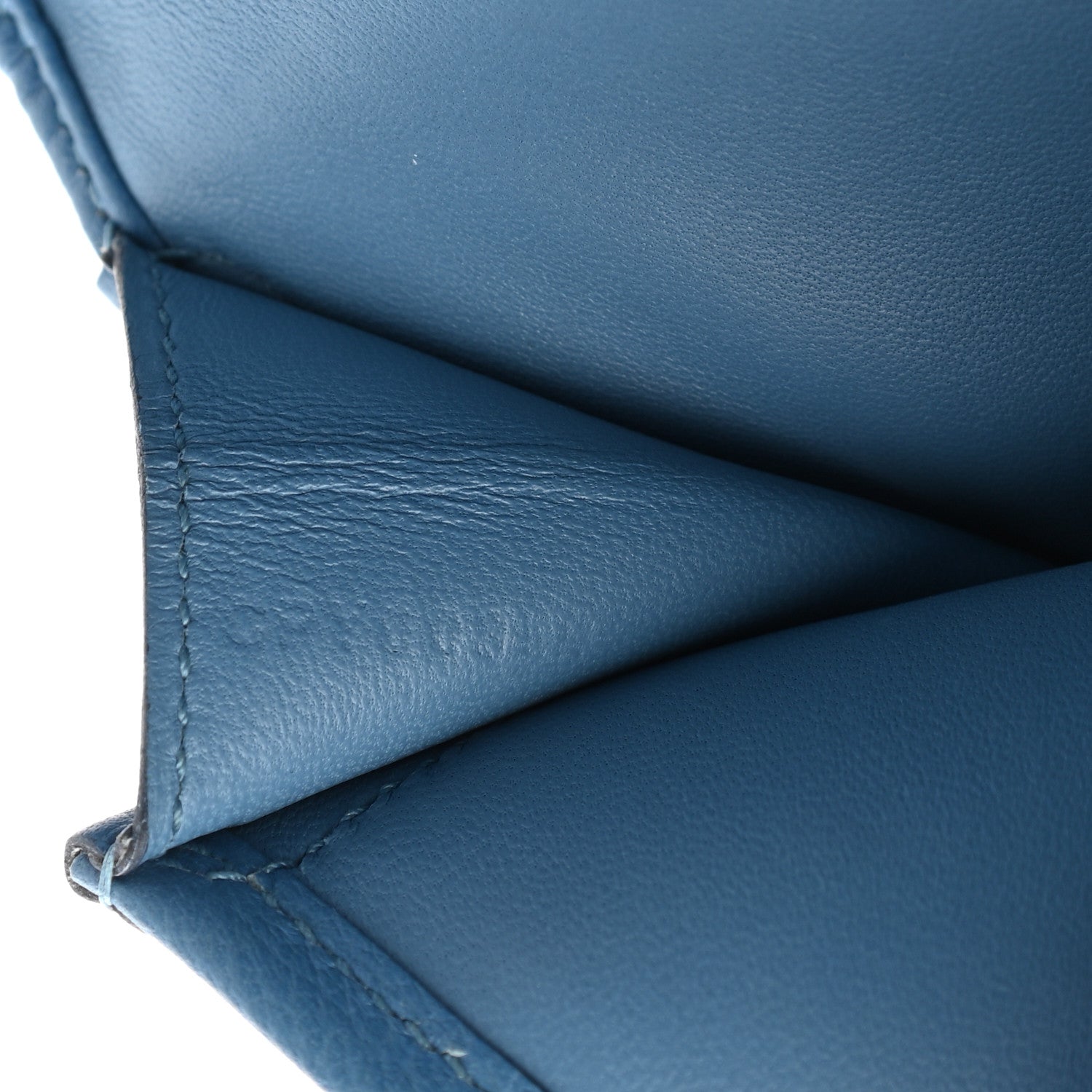 Hermes Evercolor Jige Elan 29 Clutch Blue Jean 7 of 8