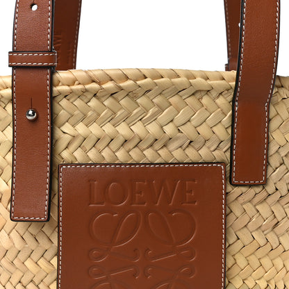 Loewe Raffia Small Basket Tote Bag Natural Tan 7 of 9