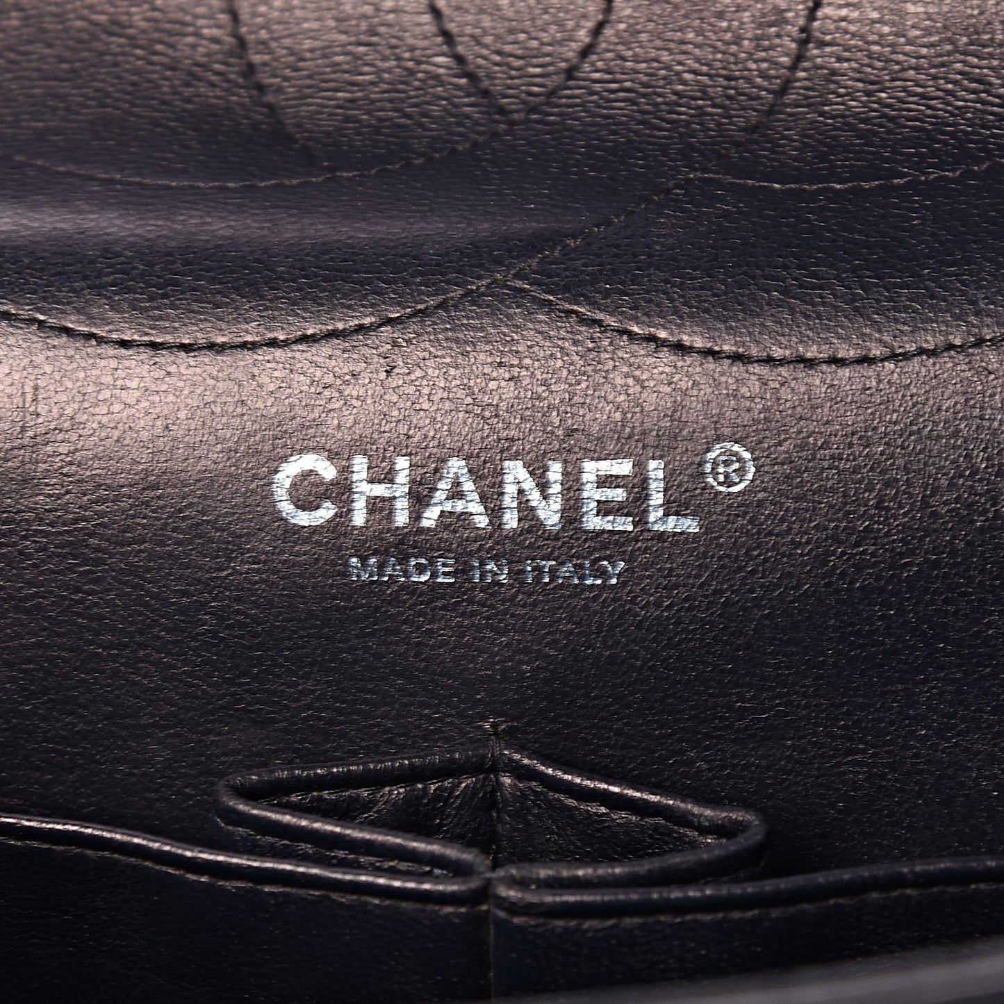 Aged Calfskin Quilted 2.55 Reissue 227 Flap Navy Blue
