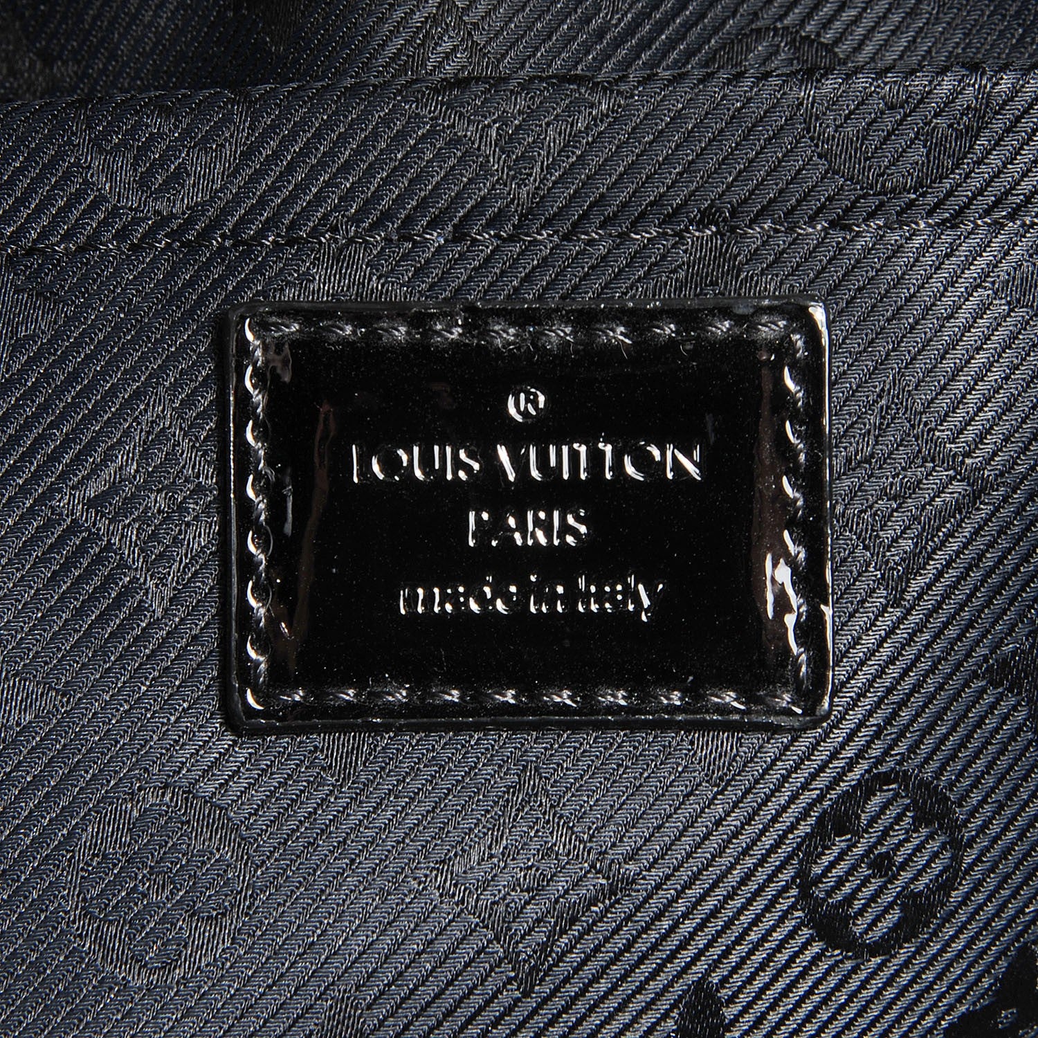 Louis Vuitton Calfskin Quilted Monogram Altair Clutch Black 6 of 7