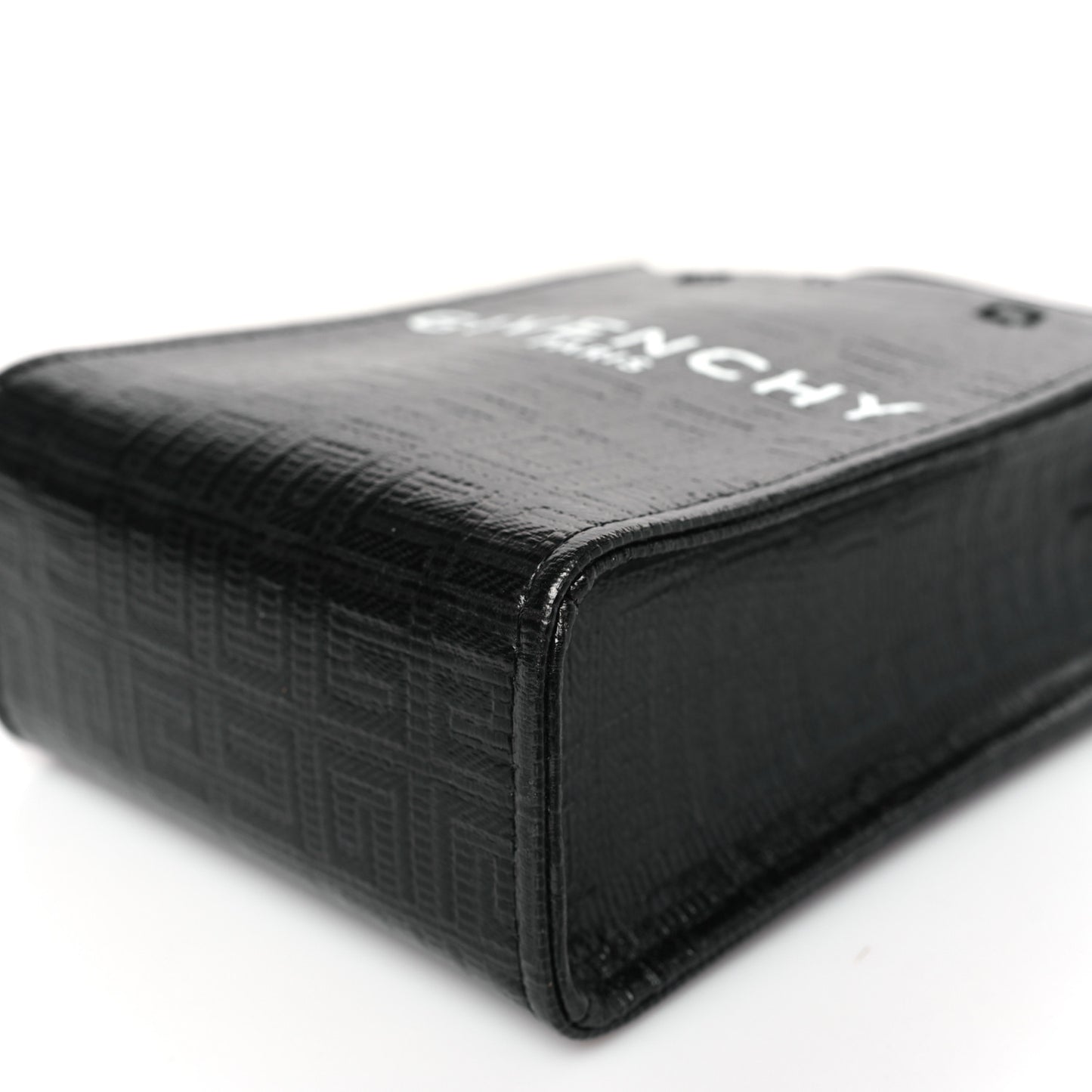 Canvas Mini Vertical Bond Shopper 4G Tote Black