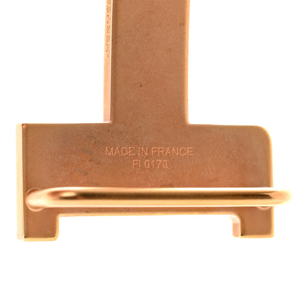 Hermes Swift Epsom 24mm Guilloche H Belt 80 Black Gold 5 of 6