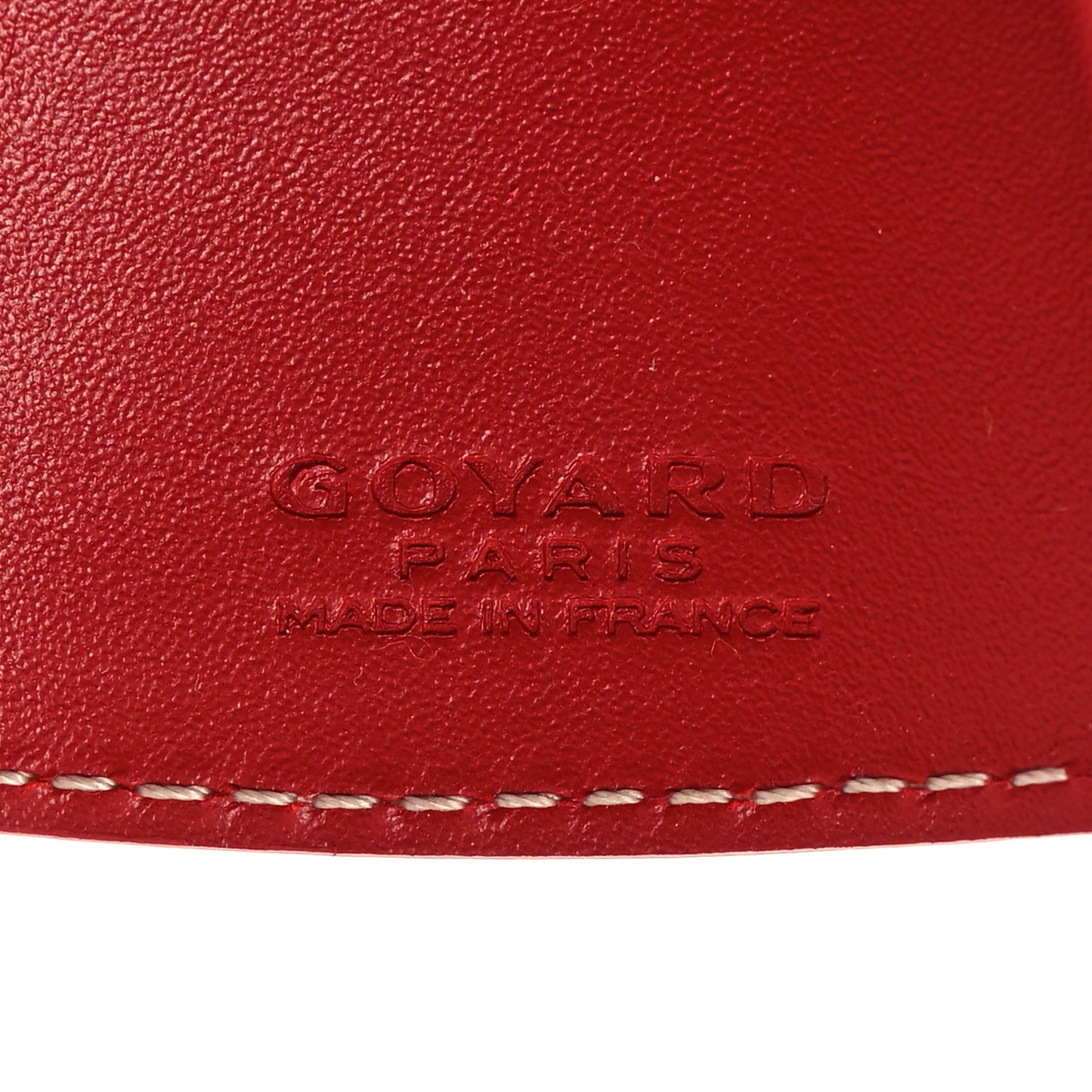 Goyardine Chambellan Bag Charm Red