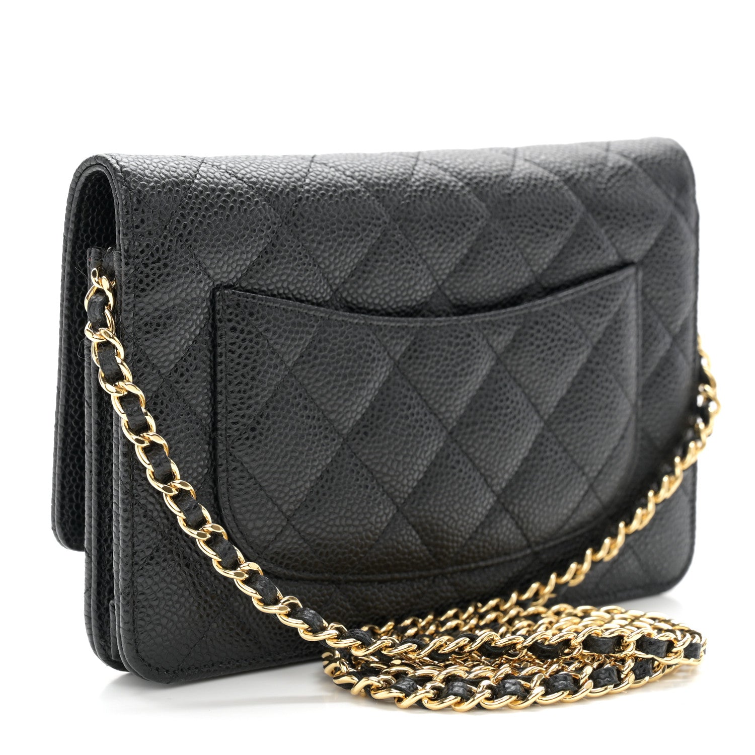 Chanel Caviar Quilted Wallet on Chain WOC Black 3 of 11