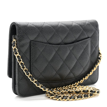 Chanel Caviar Quilted Wallet on Chain WOC Black 3 of 11