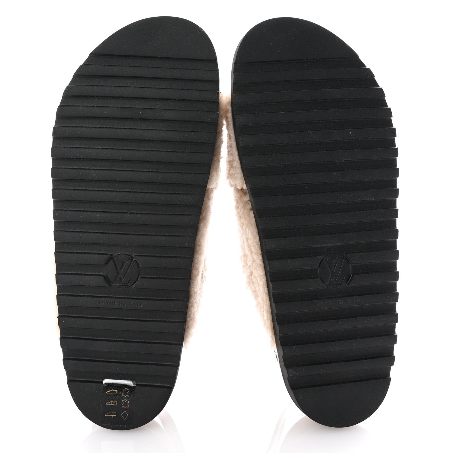 Louis Vuitton Shearling Paseo Flat Comfort Sandal 40 Nude 6 of 10