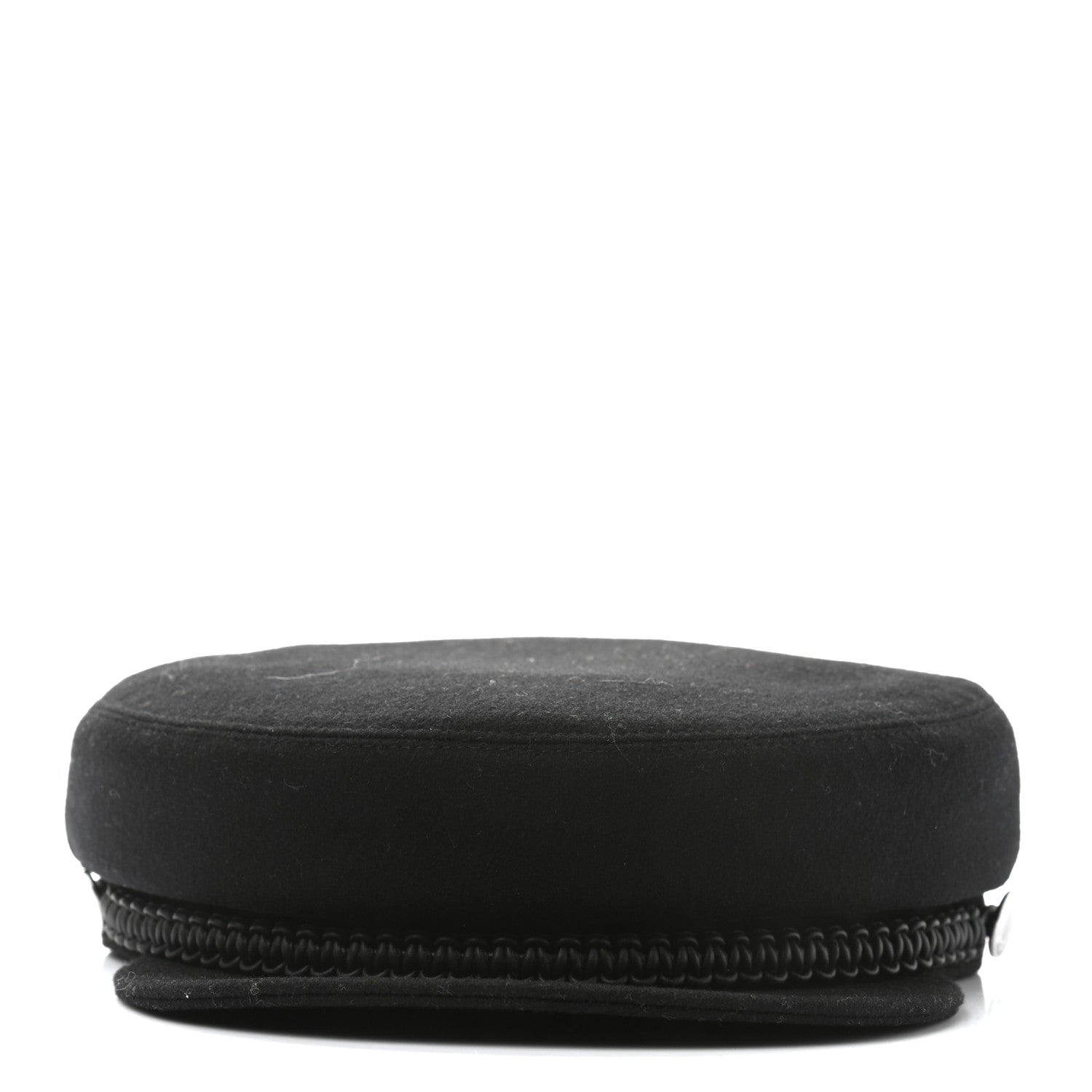 Hermes Cashmere Swift Womens Deauville Cap 58 Black 3 of 9