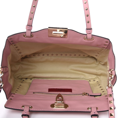 Valentino Garavani Vitello Small Rockstud Tote Pop Gardenia 6 of 17