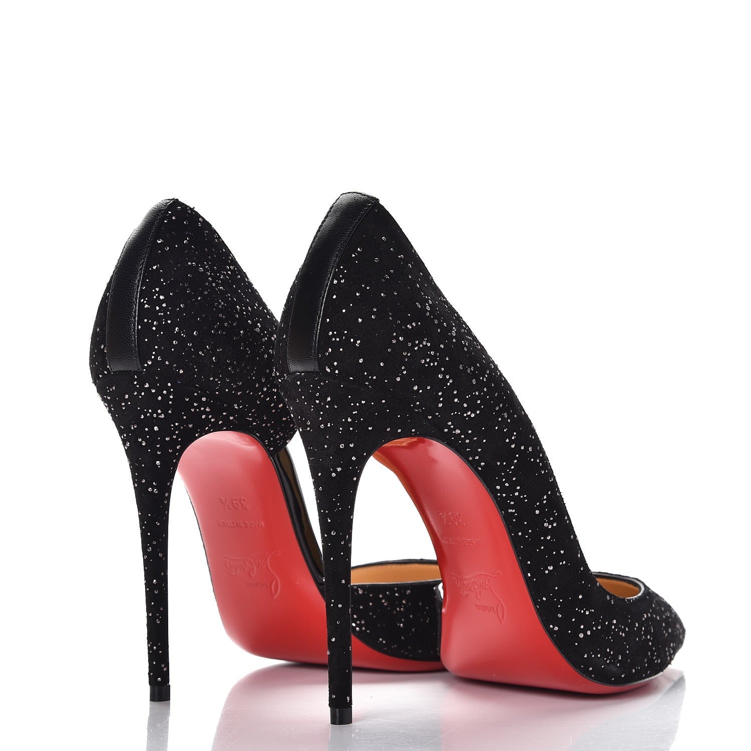 Christian Louboutin Crosta Meteor Patent Iriza 100 Pumps 39.5 Black 4 of 8