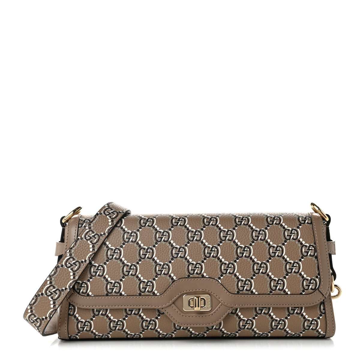 Gucci GG Shadow Monogram Small Luce Shoulder Bag Beige 1 of 10