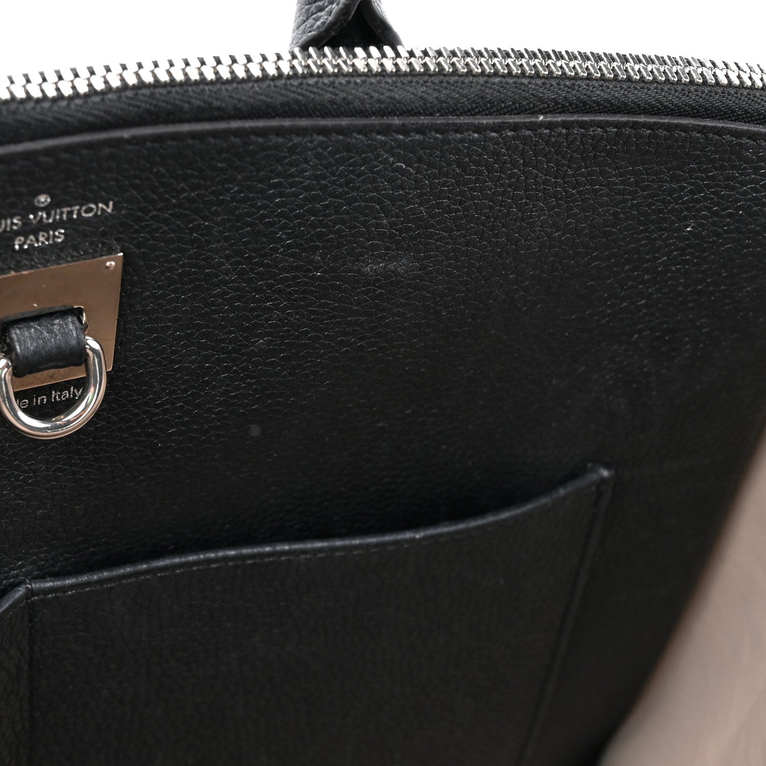 Louis Vuitton Taurillon City Steamer MM Black Beige 10 of 17