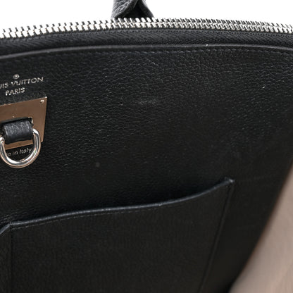 Louis Vuitton Taurillon City Steamer MM Black Beige 10 of 17