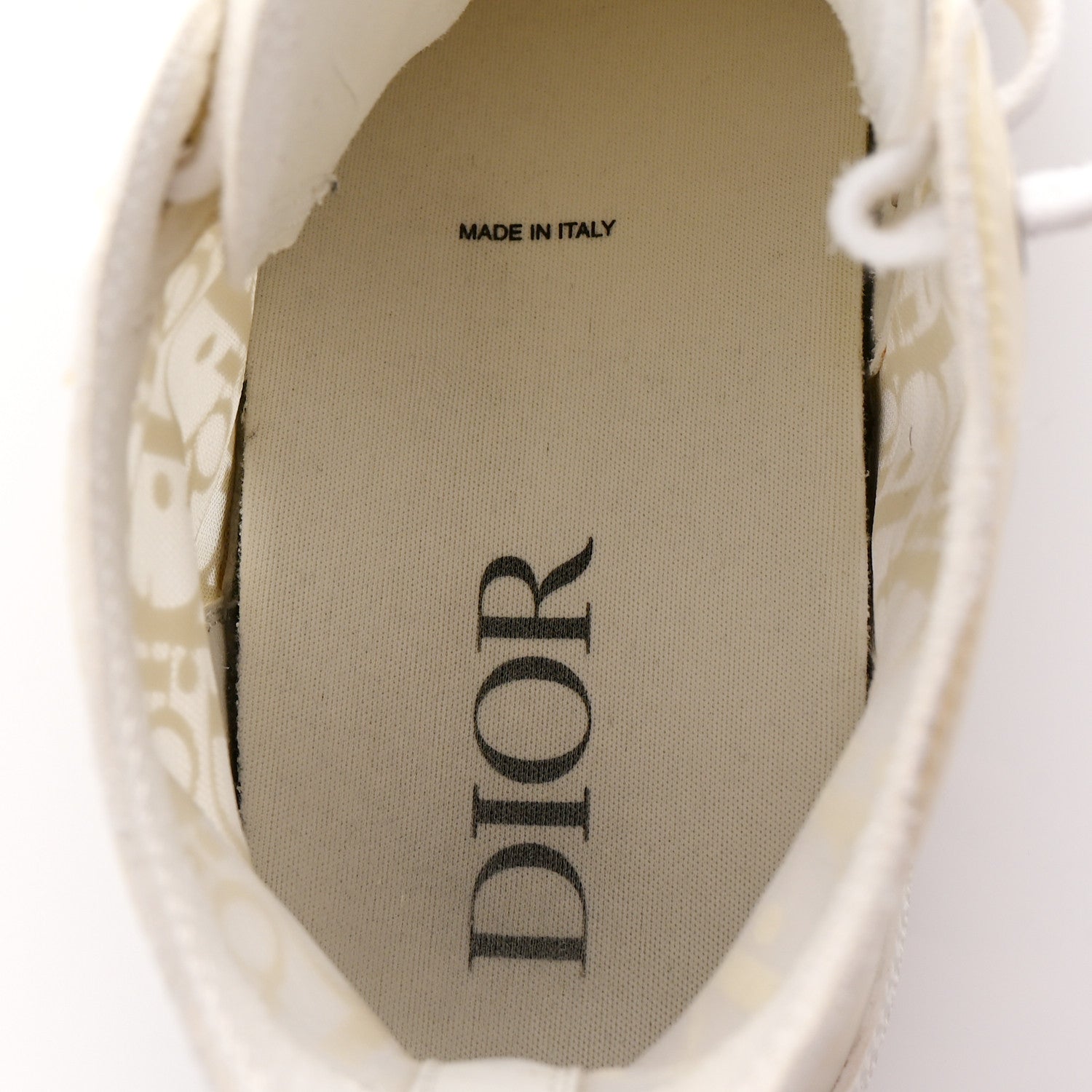 Christian Dior Technical Canvas Oblique Mens B23 High Top Sneakers 43 White 8 of 9