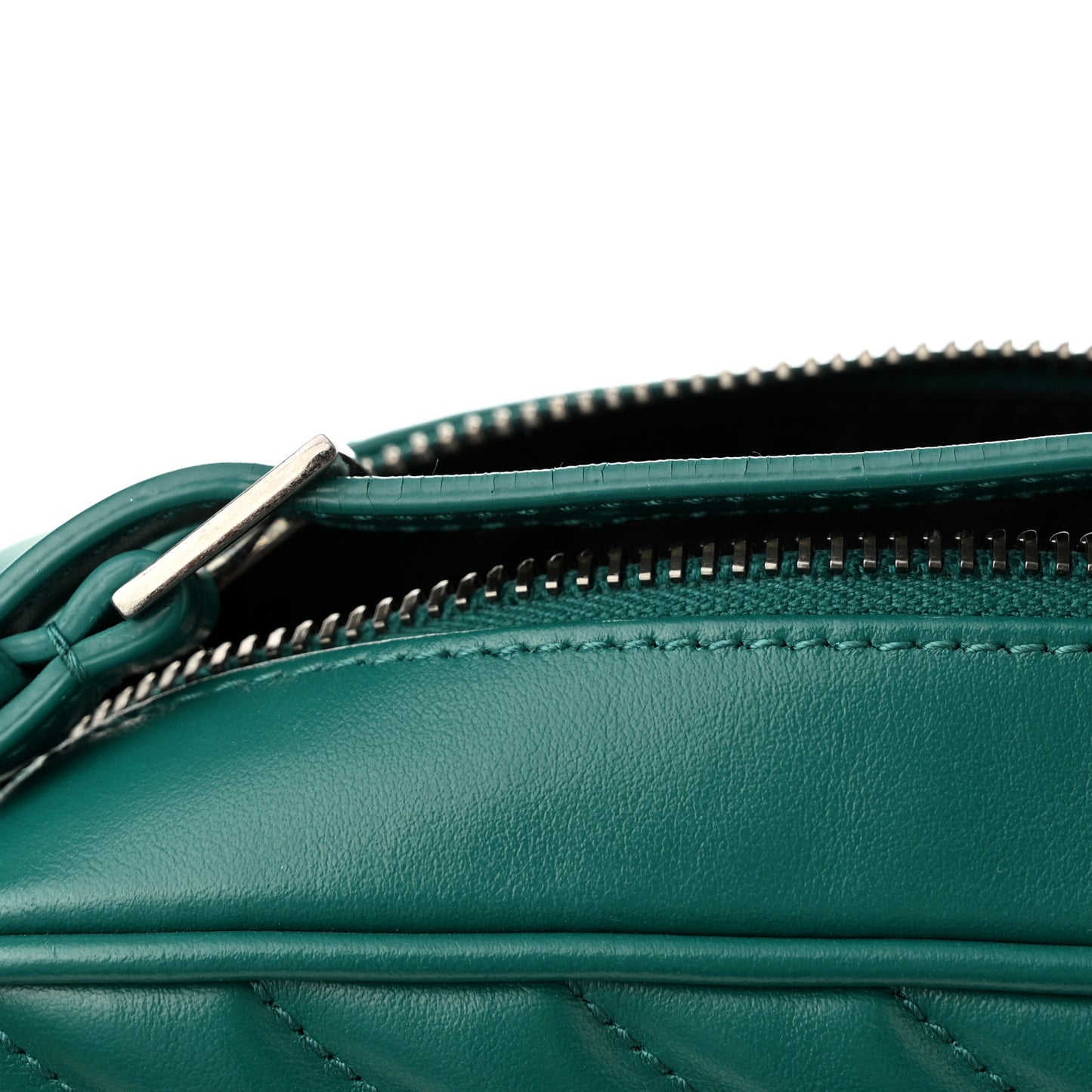 Calfskin Matelasse Monogram Lou Camera Bag Green