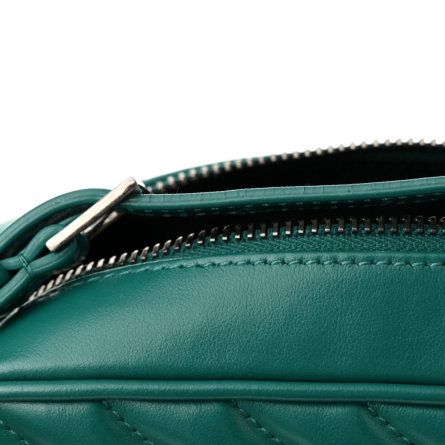 Saint Laurent Calfskin Matelasse Monogram Lou Camera Bag Green 16 of 16