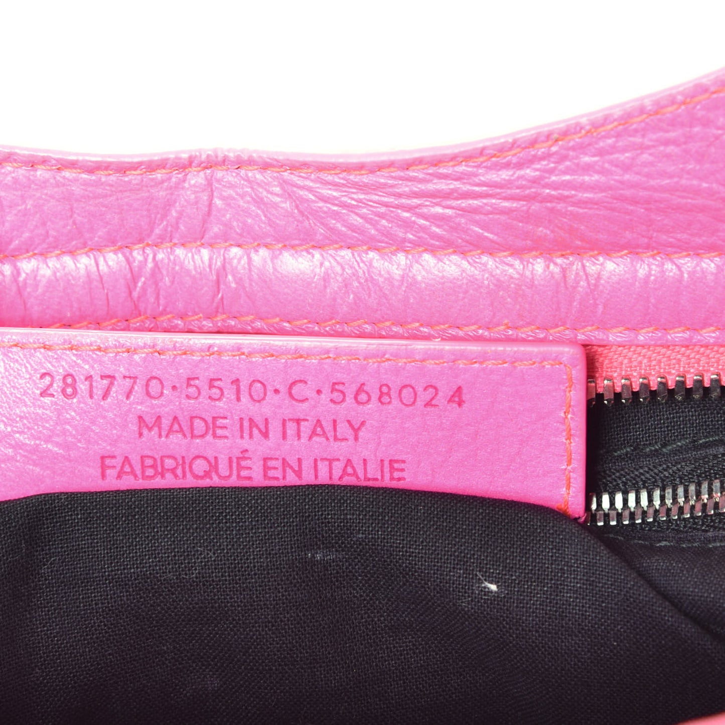Agneau Giant 12 Silver Hardware City Rose Fluo