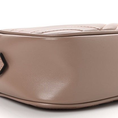 Gucci Calfskin Matelasse Small GG Marmont Chain Shoulder Bag Porcelain Rose 10 of 12