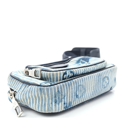 Louis Vuitton Hickory Stripes Denim Monogram Watercolor Outdoor Pouch Blue 4 of 10