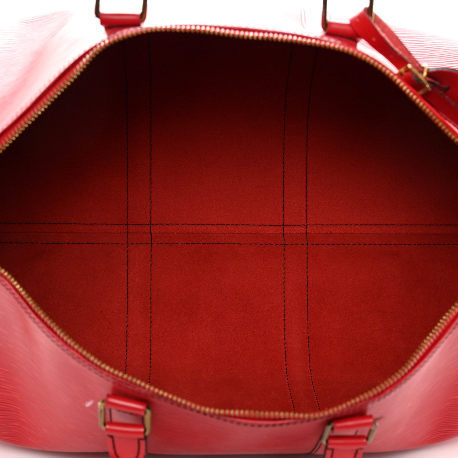 Louis Vuitton Epi Keepall 50 Castillan Red 6 of 12