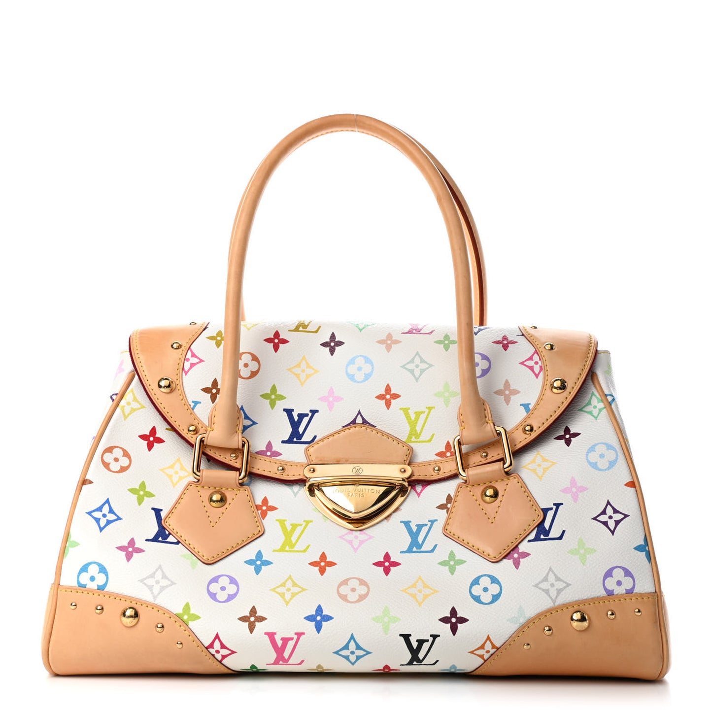 Monogram Multicolor Beverly GM White