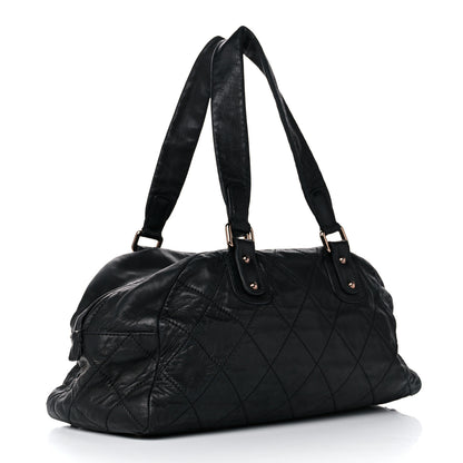 Chanel Lambskin Cloudy Bundle Bowler Black 2 of 15
