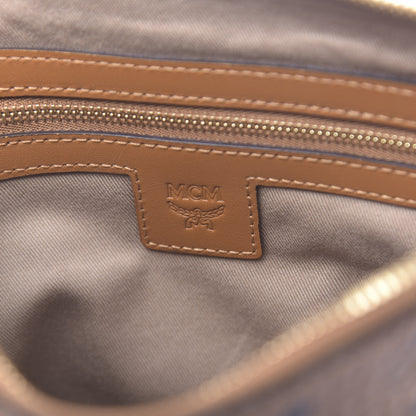 MCM Visetos Medium Crossbody Pouch Cognac 6 of 9