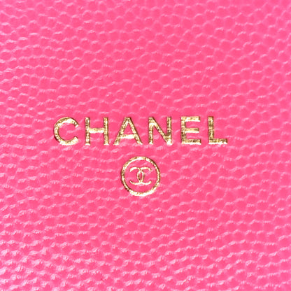 Chanel Caviar Quilted Medium Flap Wallet Dark Pink 6 of 12