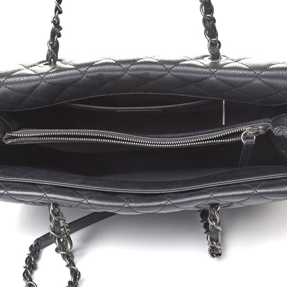 Chanel Caviar Quilted City Shopping Tote Black 7 of 8