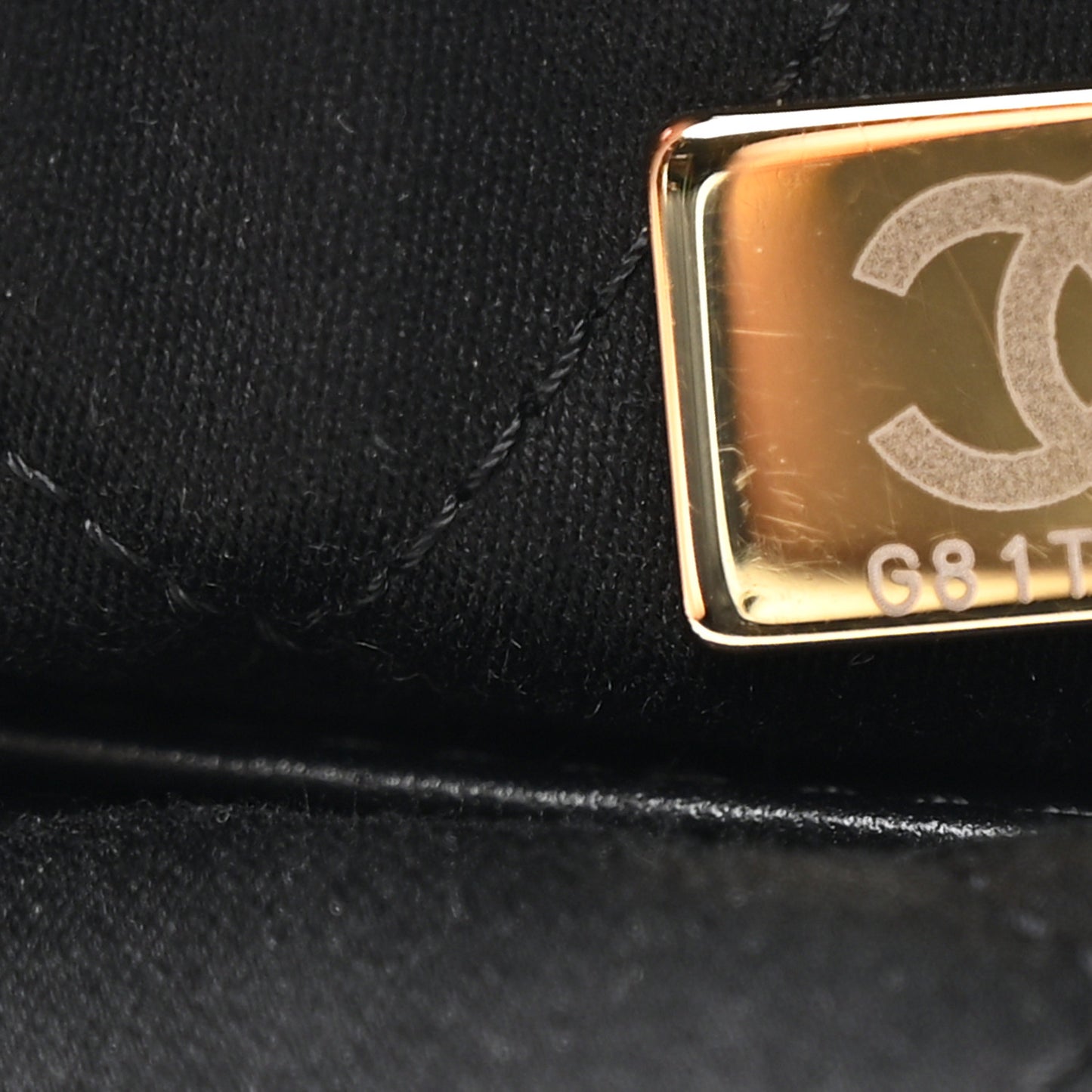Shiny Calfskin Striped Mini Chanel 22 Black White