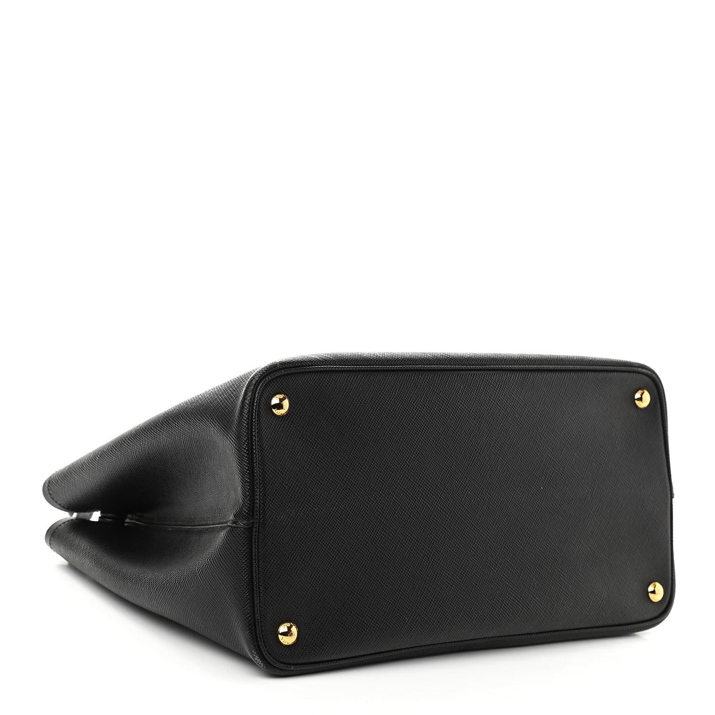 Saffiano Cuir Large Double Bag Black Mughetto