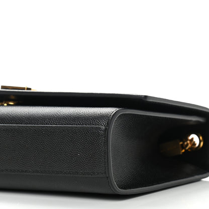 Saint Laurent Grain De Poudre Medium Classic Monogram Kate Satchel Black 7 of 7