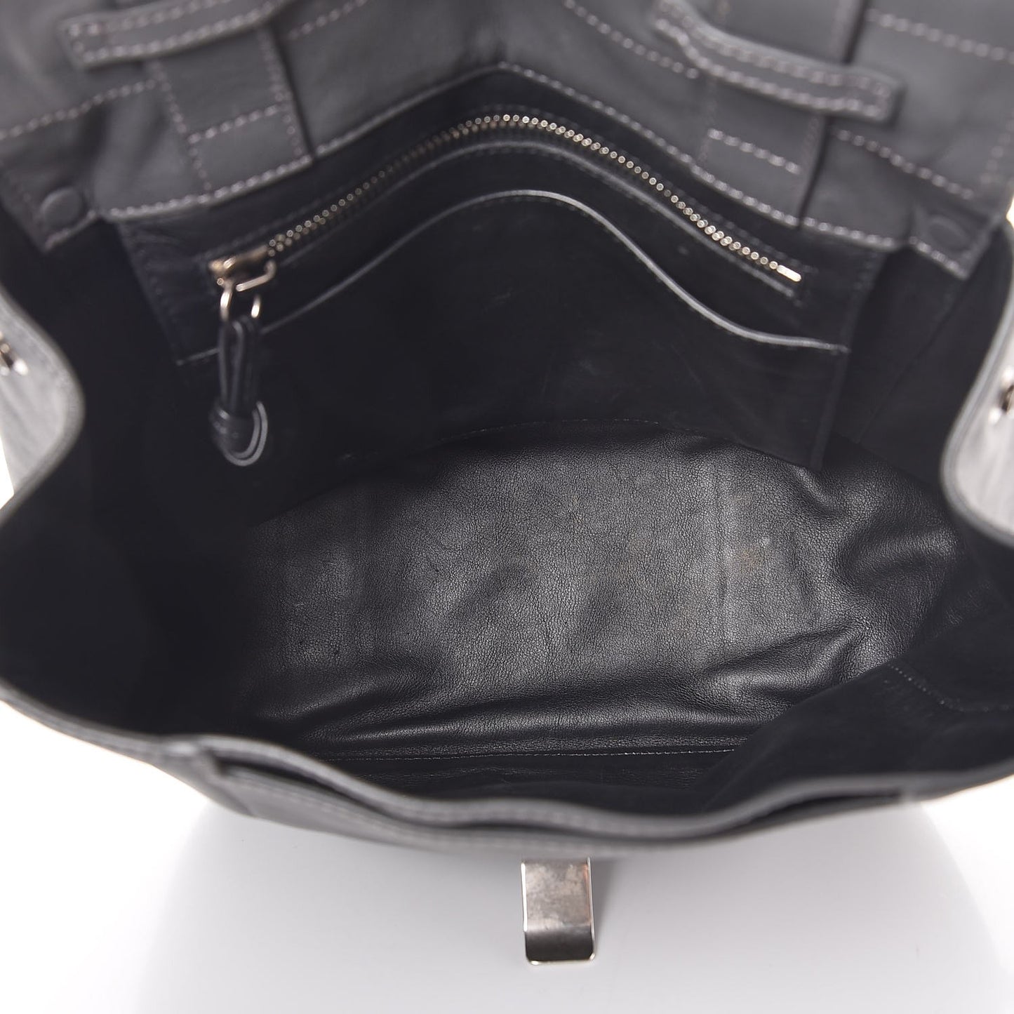 Calfskin Small PS Courier Backpack Heather Grey