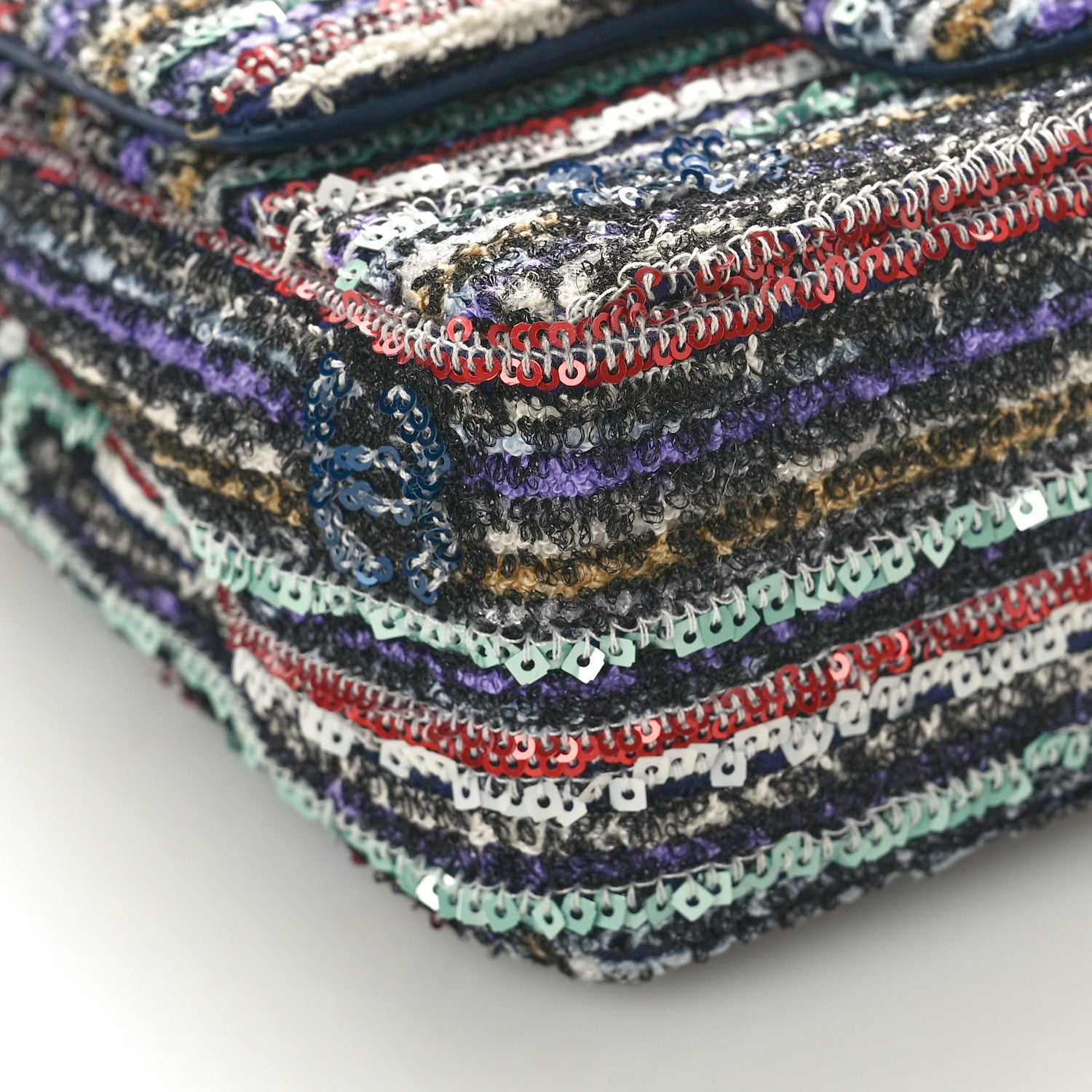 Chanel Mixed Fibers Sequin Quilted Mini Flap Multicolor 9 of 10