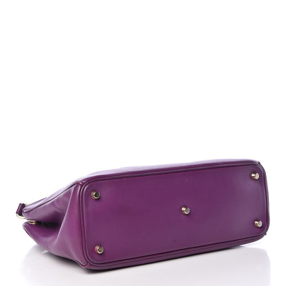 Christian Dior Smooth Calfskin Medium Diorissimo Tote Purple 5 of 17