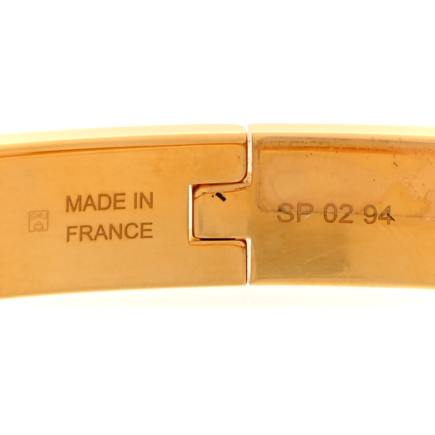 Hermes Enamel Mini Clic Kelly Bracelet GM Creme 4 of 5