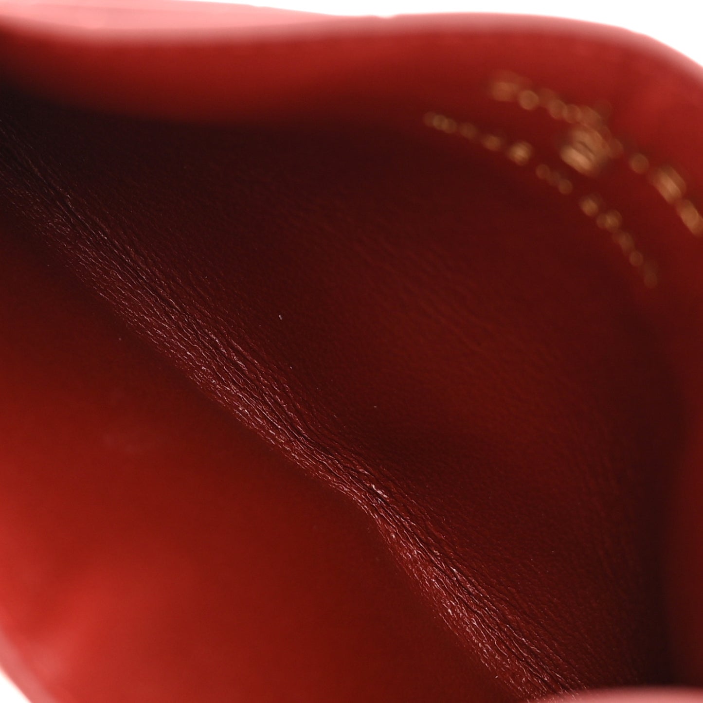 Calfskin Crocodile Embossed Crococo Card Holder Burgundy