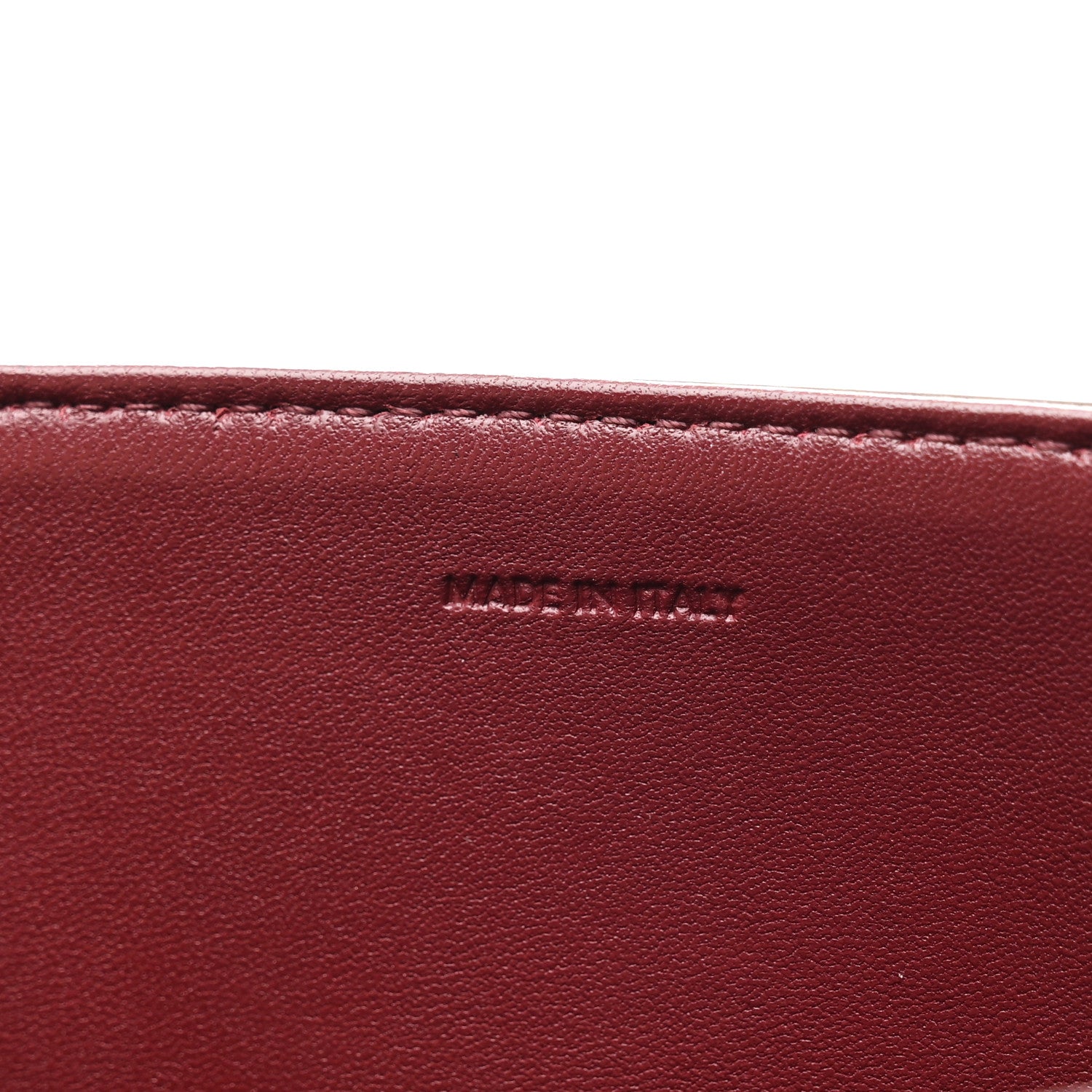 Celine Shiny Calfskin Medium Triomphe Light Burgundy 7 of 10