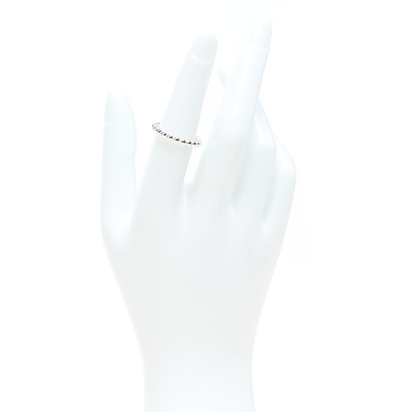 Sterling Silver HardWear Bead Ring 52 6