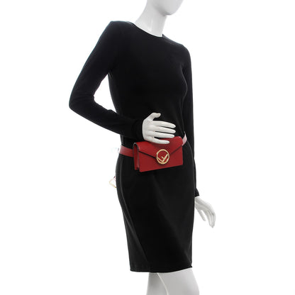Fendi Vitello Liberty Lucido F is Fendi Envelope Belt Bag Fragola 2 of 9