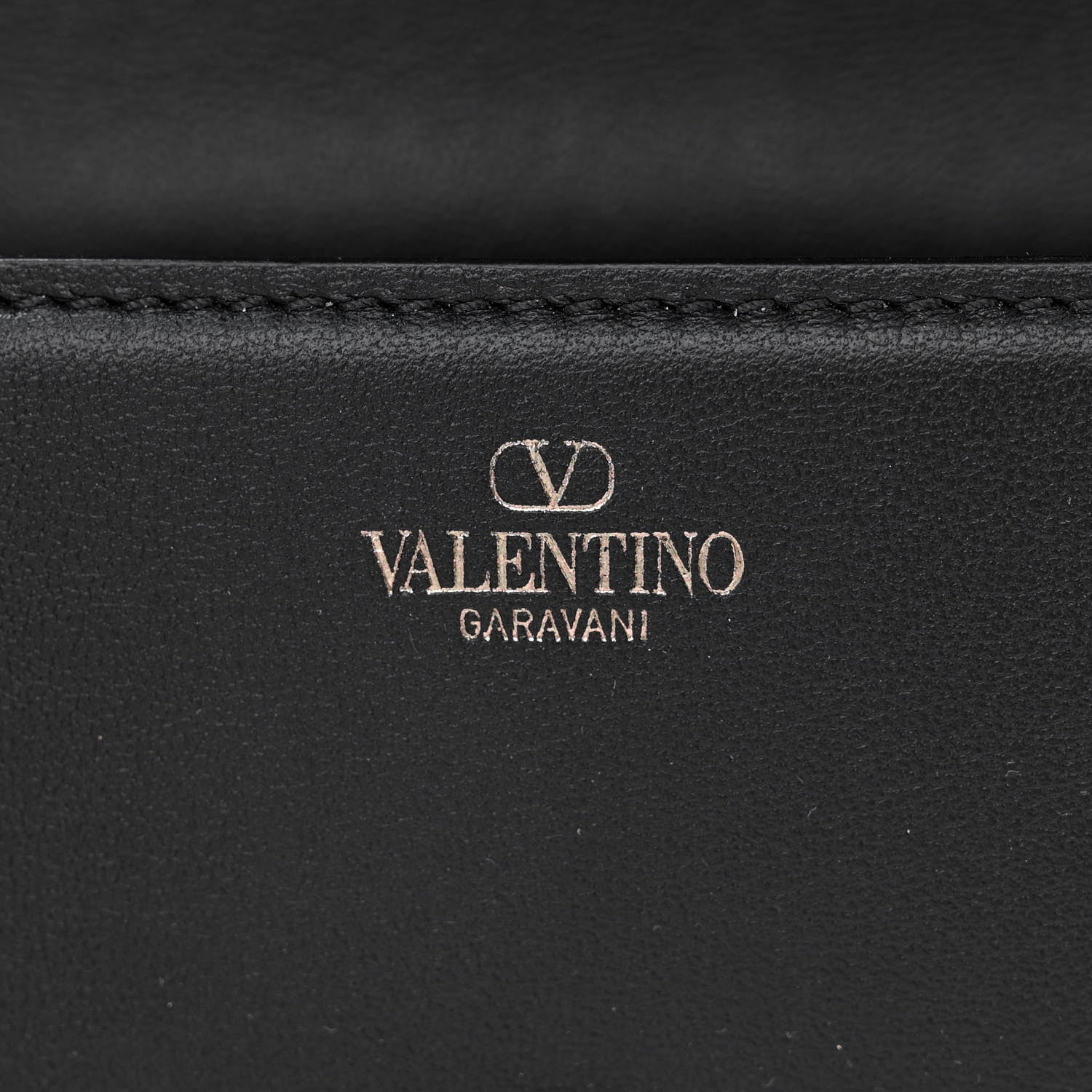 Valentino Garavani Calfskin Crystal Vlogo Small Loco Shoulder Bag Black 6 of 11
