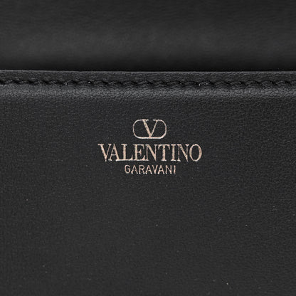 Valentino Garavani Calfskin Crystal Vlogo Small Loco Shoulder Bag Black 6 of 11
