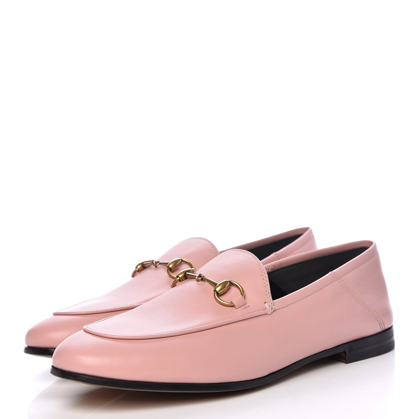 Lambskin Womens Brixton Horsebit Loafers 38.5 Perfect Pink