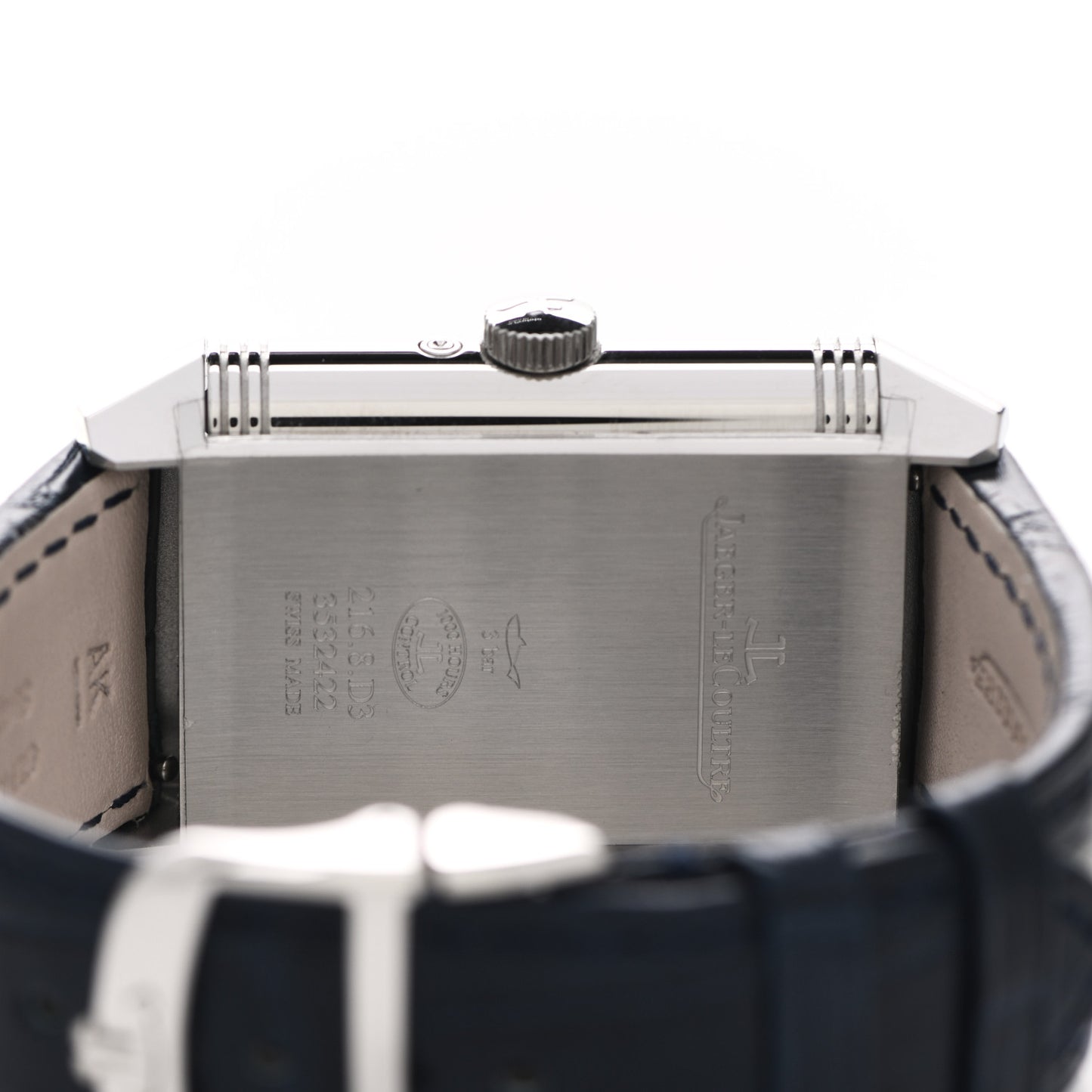 Stainless Steel Alligator 29.9mm Reverso Tribute Moon Manual Winding Watch Q3958420