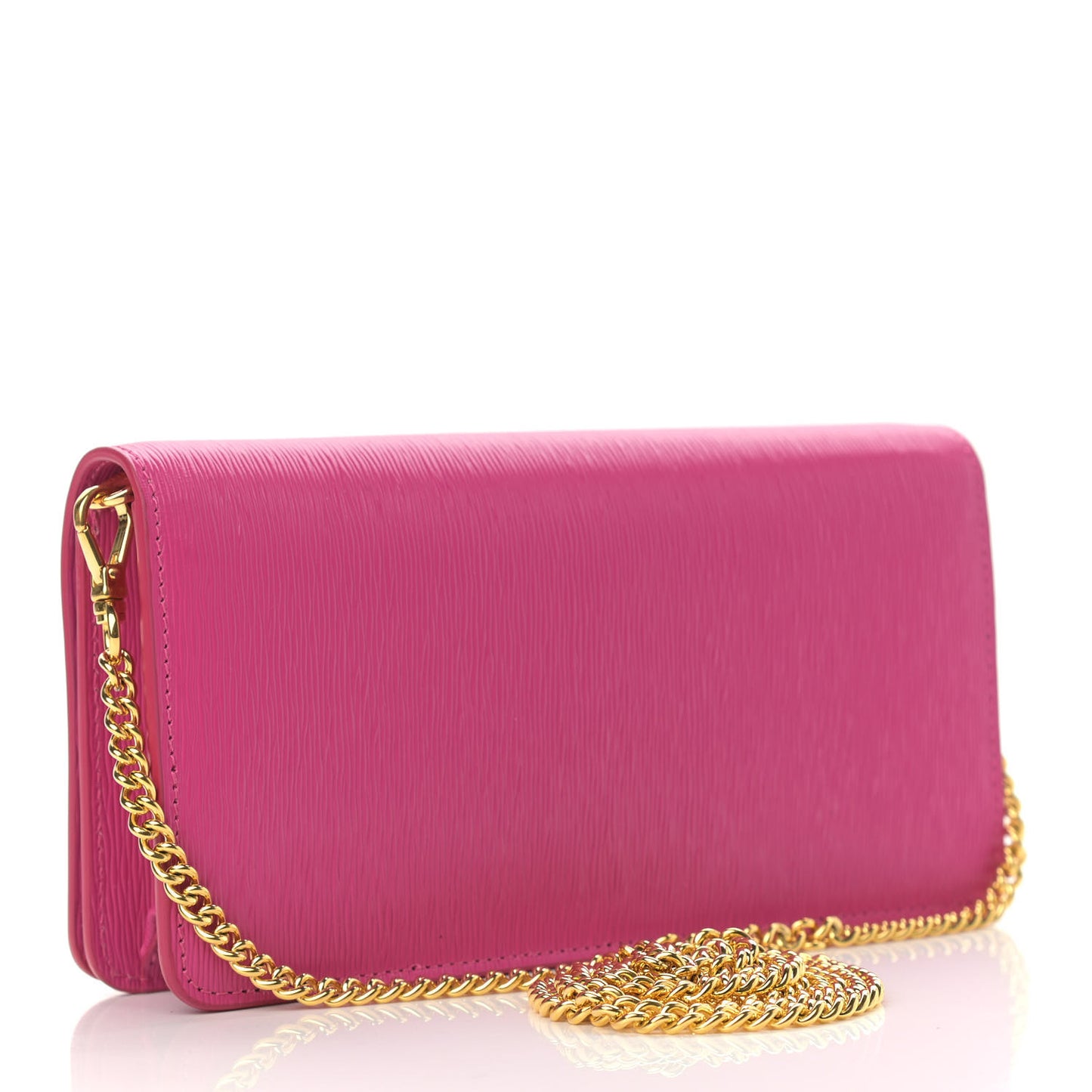 Vitello Move Metal Mini Crossbody Bag Fuxia