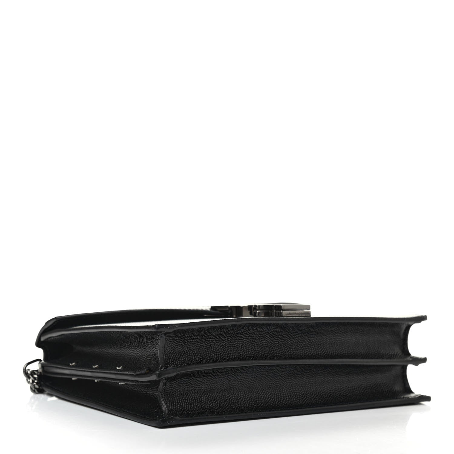 Saint Laurent Grain De Poudre Monogram Cassandra Clasp Bag Black Rouge Legion 4 of 10