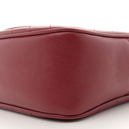 Gucci Sakai Be Green Calfskin Diagonal Stitched Small Blondie Shoulder Bag Rosso 10 of 11